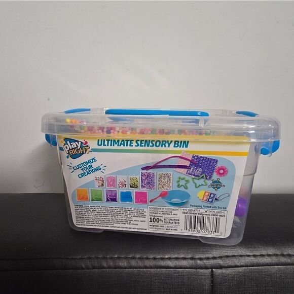 New kid's Playright Ultimate Sensory Bin, slime and mix in, 22 piece set - Picture 3 of 6
